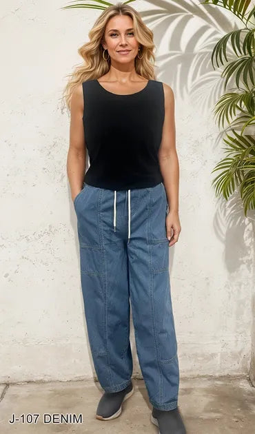 Creation Denim Drawstring Pant