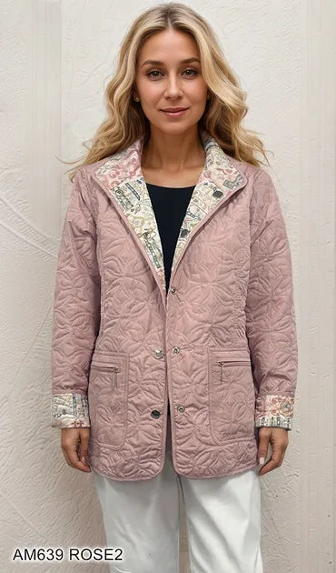 Quilted Reversible Printed Jacket