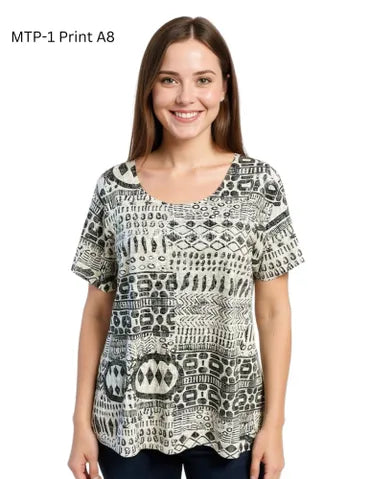 Creation Foil Print Top