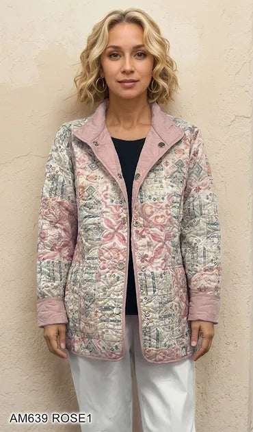 Quilted Reversible Printed Jacket