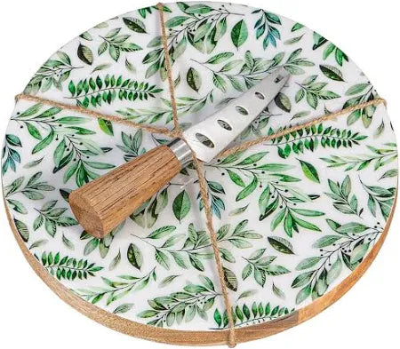 Olive Oasis Wood Cheese Board