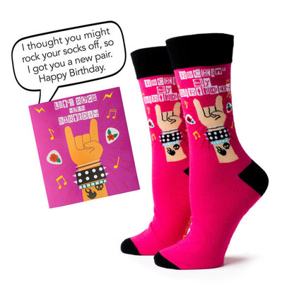 Two Left Feet IT'S YO BIRTHDAY Gift Card Sock Set