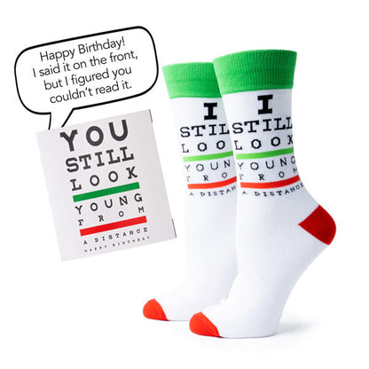 Two Left Feet IT'S YO BIRTHDAY Gift Card Sock Set