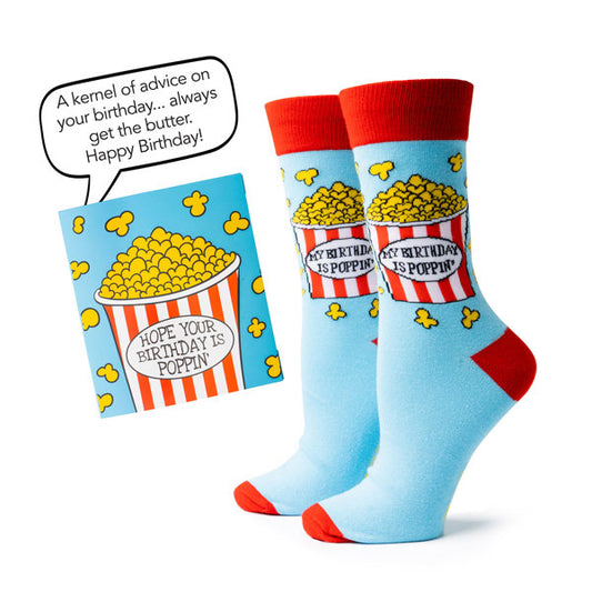 Two Left Feet IT'S YO BIRTHDAY Gift Card Sock Set