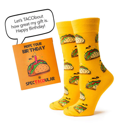 Two Left Feet IT'S YO BIRTHDAY Gift Card Sock Set
