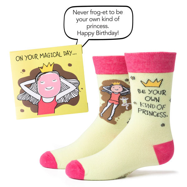 Two Left Feet Kid's IT'S YO BIRTHDAY Gift Card Sock Set