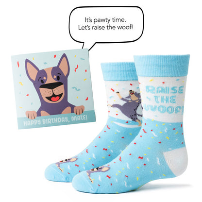 Two Left Feet Kid's IT'S YO BIRTHDAY Gift Card Sock Set