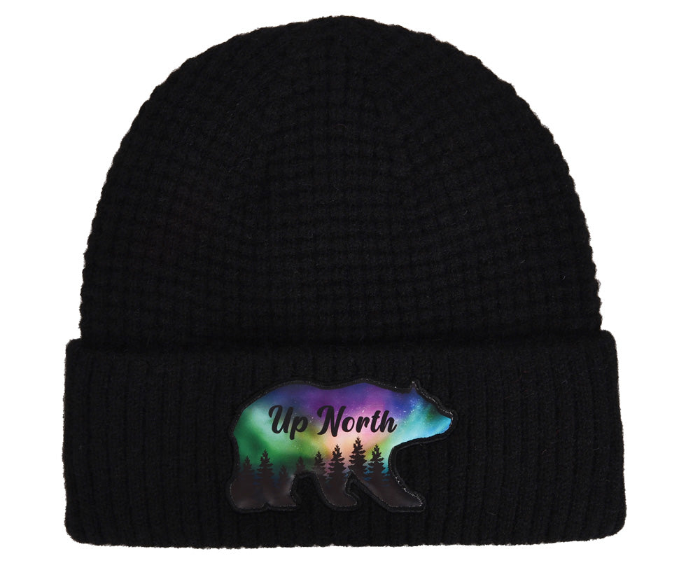 Up North Northern Lights Bear Beanie