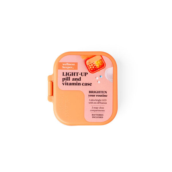 Wellness Keeper Mini Light-Up Pill and Vitamin Case