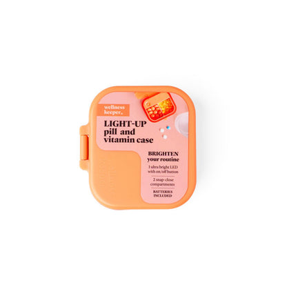 Wellness Keeper Mini Light-Up Pill and Vitamin Case