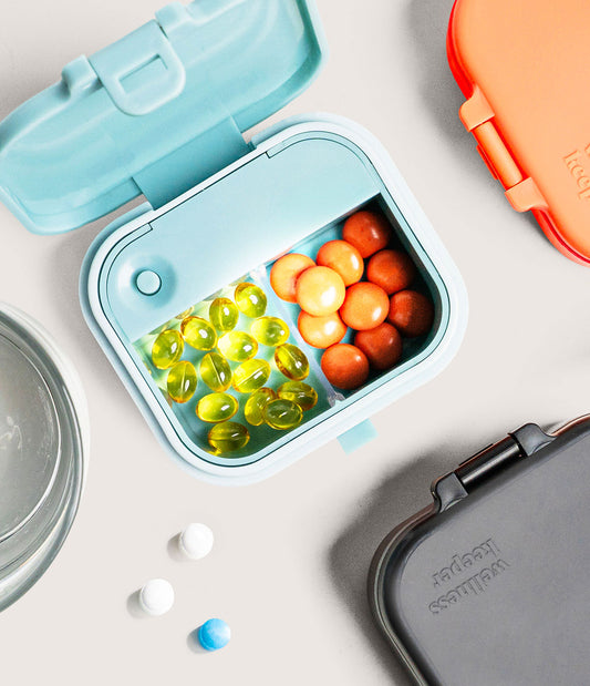 Wellness Keeper Mini Light-Up Pill and Vitamin Case