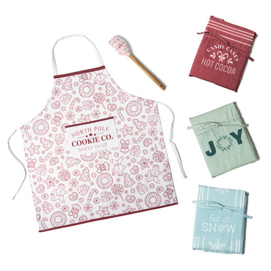 Home Sweet Holidays All-Purpose Apron & Spatula Set