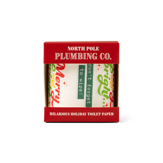 North Pole Plumbing Co. Hilarious Holiday Toilet Paper
