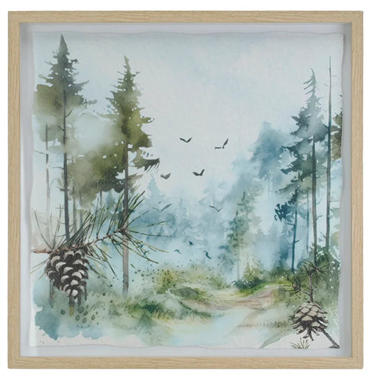 Forest Watercolor Wall Art